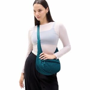NWT Athleta All About Small Crossbody Hobo Bag - OS/Coastal Teal